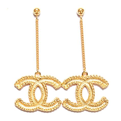 chanel drop earrings price|pre owned Chanel earrings.